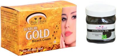 

Pink Root Gold Bleach 250g, Charcoal Gel 500ml(Set of 2)