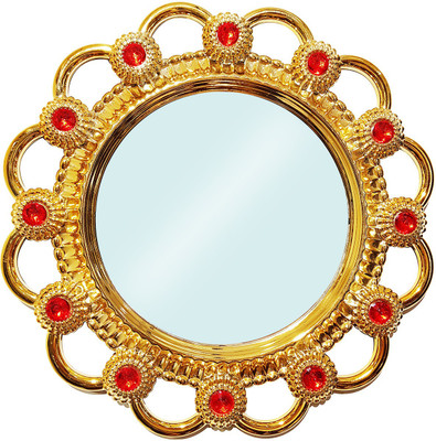 

Confidence Fancy Wall Mirror For Home & hotel Use | Perfect Gift For Girls Makeup | (Golden)