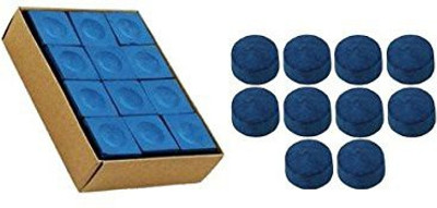 

Laxmi Ganesh Billiard COMBO OF Blue chalk(12pcs)and 10mm tip(10 pcs) Snooker, Pool, Billiards Cue Stick(Microfibre)