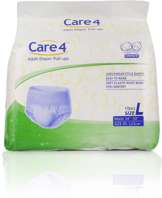 

care 4 adult pant style diaper Adult Diapers - L(10 Pieces)