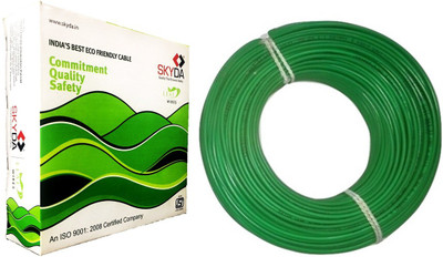 

skyda PVC 1.0 sq/mm Green 90 m Wire(Green)