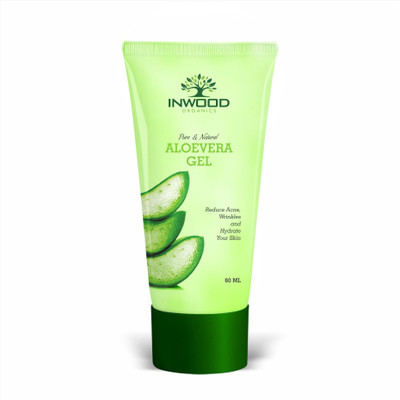 

INWOOD ORGANICS 90% Pure & Natural Aloe Vera Gel | Multipurpose Gel For Face, Hair, Body, and Beard | Infused with Pure Aloe Vera Gel and Kiwi extract | Fights with Acne, Scars and Pimples | Paraben Free(60 ml)
