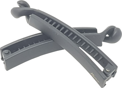 

Evolution Small Banana Clips Mini Curved Comfort 3.2 inch Matte Black Pack of 2 Banana Clip(Black)