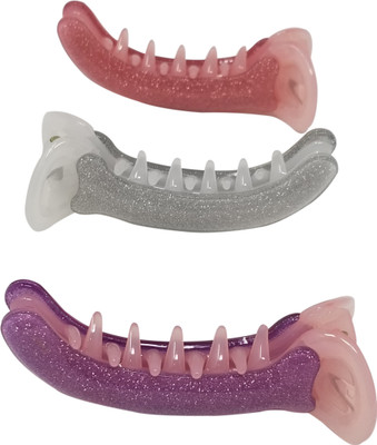 

Evolution Medium Dolphin Clips Super Shiny Winter Galaxy Shades Pack of 3 Banana Clip(Multicolor)