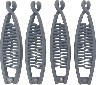 

Evolution Small Banana Clips Mini Comfot Grip 3.1 inch Matte Black Pack of 4 Banana Clip(Black)