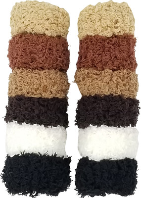 

Evolution Small Thick Rubberbands CottonThread, ExtraSoft Bun,Ponytail Holders MultiColored Pair Pack of 12 Rubber Band(Multicolor)