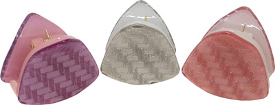 

Evolution Medium Claw Clips Triangle Grip Winter Shades Pack of 3 Hair Claw(Multicolor)