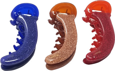 

Evolution XS Dolphin Clips Super Shiny Autum Galaxy Shades Pack of 3 Banana Clip(Multicolor)