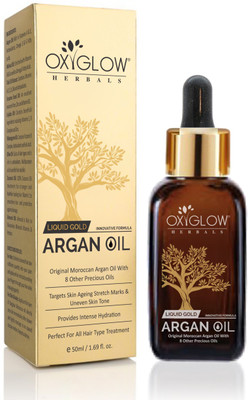 

Oxyglow LIQUID GOLD ARGAN OIL 50ml Hair Oil(50 ml)