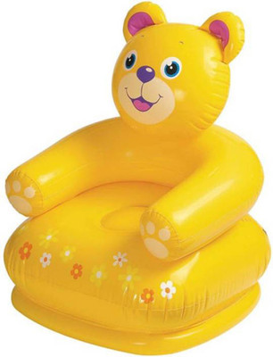 

BE YOU OWN LABEL YELLOW COLORED INFLATABLE TEDDY CHAIR FOR KIDS Inflatable Pool(Yellow)