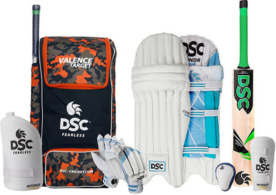 

DSC Economy Kashmir Willow Full Cricket Kit, Short Handle (Men's Size) Cricket Kit