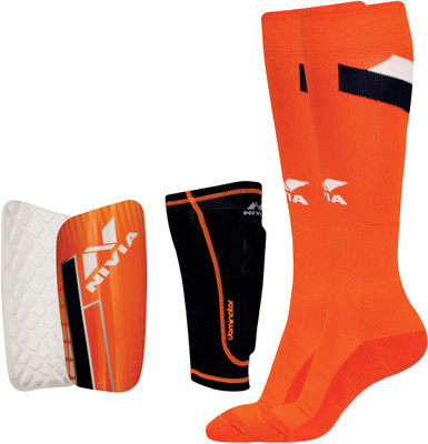 Nivia DOMINATOR STOCKING (medium)+ DOMINATOR SHINGUARD (medium) Football Kit
