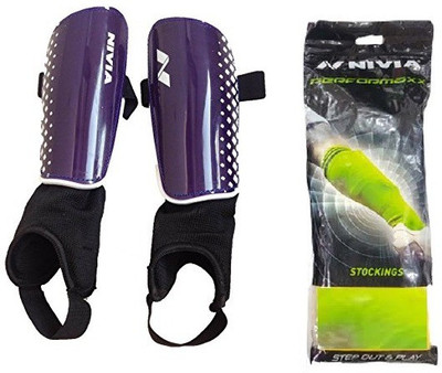

Nivia Combo of two - one Pair of 'Speedy' shin guard and one pair of stockings- Football Kit