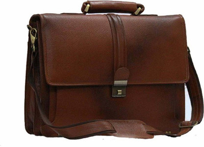 

nizami corporation 17 inch Laptop Messenger Bag(Black), Tan