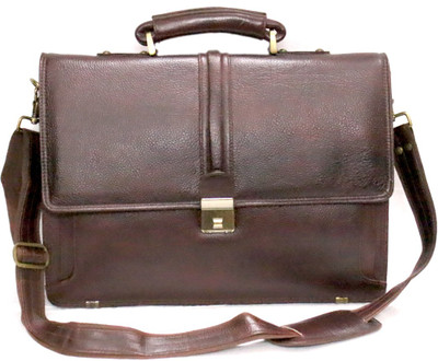 

nizami corporation 17 inch Laptop Messenger Bag(Black), Brown