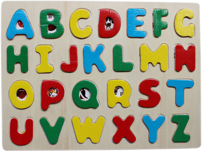 

Tootpado Wooden Alphabet Puzzle Board - (1TNG89)(Multicolor)