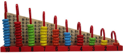 

Tootpado Wooden Counting Board Abacus Number Stacker - (1TNG82) - Mathematics Rainbow Ring Puzzle(Multicolor)