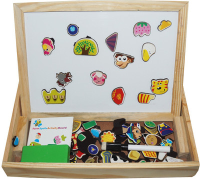 

Muren Wooden Educational Toy Magnetic Art Easel Animals Puzzle Game for Kids (Multicolor)