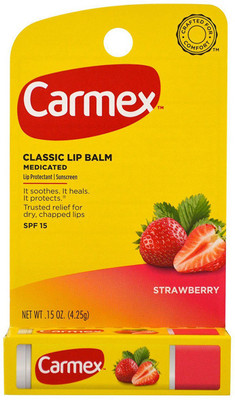 

carmex Daily Care Lip Balm, Strawberry, 0.15 oz (Stick in Carded box) Strawberry(Pack of: 1, 4.25 g)