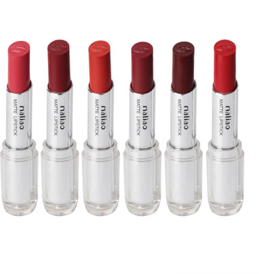 

Malio Best new ultra HD Soft matte waterproof lipstick set of 6 ( Chocolate flavour & aroma multicolor)(Multicolor, 3.8 g)