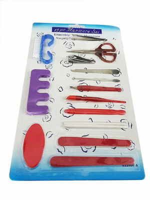 

Prime Steel Manicure Tool Kits for women/girls, Set Of 15 Pcs (20 g, Set of 15)(20 g, Set of 15)