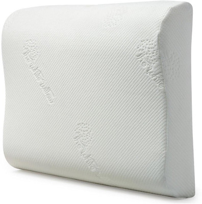 

The White Willow White Reveries Contour Cervical Orthopedic 1 Piece Memory Foam Pillow with Cover - 24"L x 16.5"W x 4"H Neck Support (, White