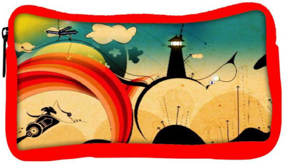 

Snoogg Eco Friendly Canvas The Abstract Life 2559 Student Pen Pencil Case Coin Purse Pouch Cosmetic Makeup Bag (RED) Pouch(Multicolor)