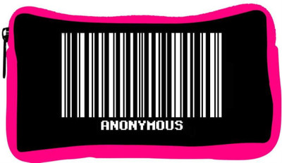 

Snoogg Eco Friendly Canvas Anonymous Barcode Designer Student Pen Pencil Case Coin Purse Pouch Cosmetic Makeup Bag (PINK) Pouch(Multicolor)