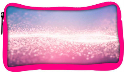 

Snoogg Eco Friendly Canvas Shinning Layer Designer Student Pen Pencil Case Coin Purse Pouch Cosmetic Makeup Bag (PINK) Pouch(Multicolor)