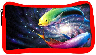 

Snoogg Eco Friendly Canvas Colorful Fish Designer Student Pen Pencil Case Coin Purse Pouch Cosmetic Makeup Bag (RED) Pouch(Multicolor)