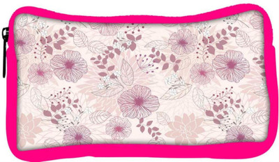 

Snoogg Eco Friendly Canvas Floral Petals Designer Student Pen Pencil Case Coin Purse Pouch Cosmetic Makeup Bag (PINK) Pouch(Multicolor)