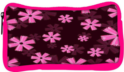 

Snoogg Eco Friendly Canvas Pink Floral Marron Pattern Designer Student Pen Pencil Case Coin Purse Pouch Cosmetic Makeup Bag (PINK) Pouch(Multicolor)