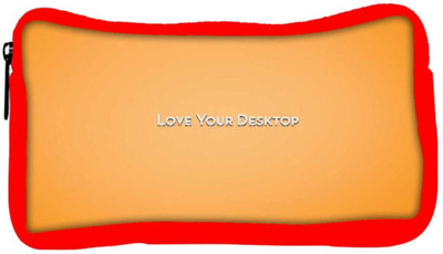 

Snoogg Eco Friendly Canvas Love Your Desktop Orange Designer Student Pen Pencil Case Coin Purse Pouch Cosmetic Makeup Bag (RED) Pouch(Multicolor)