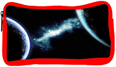 

Snoogg Eco Friendly Canvas Deep Space Student Pen Pencil Case Coin Purse Pouch Cosmetic Makeup Bag (RED) Pouch(Multicolor)