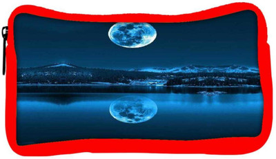 

Snoogg Eco Friendly Canvas Full Moon Reflection Student Pen Pencil Case Coin Purse Pouch Cosmetic Makeup Bag (RED) Pouch(Multicolor)