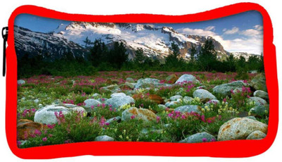 

Snoogg Eco Friendly Canvas Big Stones In Garden Designer Student Pen Pencil Case Coin Purse Pouch Cosmetic Makeup Bag (RED) Pouch(Multicolor)