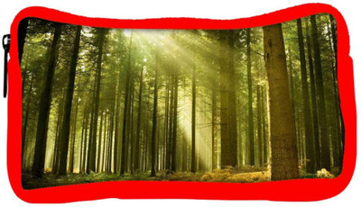 

Snoogg Eco Friendly Canvas Abstract Green Forest Designer Student Pen Pencil Case Coin Purse Pouch Cosmetic Makeup Bag (RED) Pouch(Multicolor)