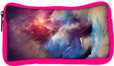 

Snoogg Eco Friendly Canvas Universe Storm Student Pen Pencil Case Coin Purse Pouch Cosmetic Makeup Bag (PINK) Pouch(Multicolor)