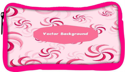 

Snoogg Eco Friendly Canvas Vector Background Designer Student Pen Pencil Case Coin Purse Pouch Cosmetic Makeup Bag (PINK) Pouch(Multicolor)