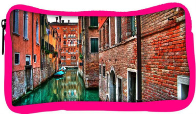 

Snoogg Eco Friendly Canvas Lake Side Houses Designer Student Pen Pencil Case Coin Purse Pouch Cosmetic Makeup Bag (PINK) Pouch(Multicolor)