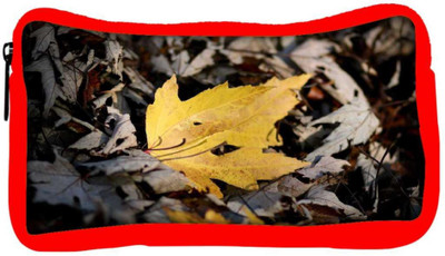 

Snoogg Eco Friendly Canvas Yellow Leaves In Dry Leaves Designer Student Pen Pencil Case Coin Purse Pouch Cosmetic Makeup Bag (RED) Pouch(Multicolor)