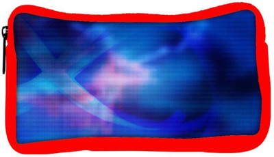 

Snoogg Eco Friendly Canvas Abstract Blue Colourback Designer Student Pen Pencil Case Coin Purse Pouch Cosmetic Makeup Bag (RED) Pouch(Multicolor)