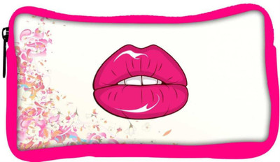 

Snoogg Eco Friendly Canvas Red Lips Designer Student Pen Pencil Case Coin Purse Pouch Cosmetic Makeup Bag (PINK) Pouch(Multicolor)