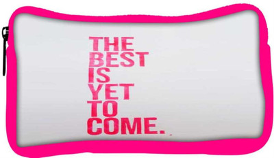

Snoogg Eco Friendly Canvas The Best Is Yet To Come Student Pen Pencil Case Coin Purse Pouch Cosmetic Makeup Bag (PINK) Pouch(Multicolor)