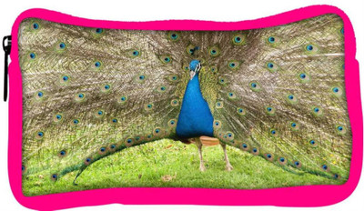 

Snoogg Eco Friendly Canvas Colorful Peacock Student Pen Pencil Case Coin Purse Pouch Cosmetic Makeup Bag (PINK) Pouch(Multicolor)