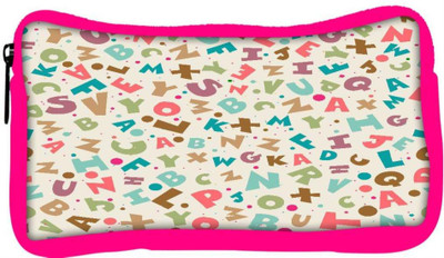 

Snoogg Eco Friendly Canvas Small Alphabets Designer Student Pen Pencil Case Coin Purse Pouch Cosmetic Makeup Bag (PINK) Pouch(Multicolor)