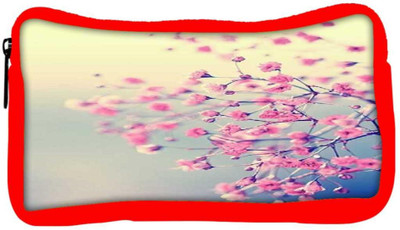 

Snoogg Eco Friendly Canvas Pink Flowers Serene Student Pen Pencil Case Coin Purse Pouch Cosmetic Makeup Bag (RED) Pouch(Multicolor)