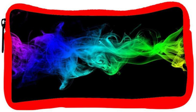 

Snoogg Eco Friendly Canvas Blue Smoke Student Pen Pencil Case Coin Purse Pouch Cosmetic Makeup Bag (RED) Pouch(Multicolor)