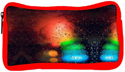 

Snoogg Eco Friendly Canvas Abstract Traffic Light Student Pen Pencil Case Coin Purse Pouch Cosmetic Makeup Bag (RED) Pouch(Multicolor)