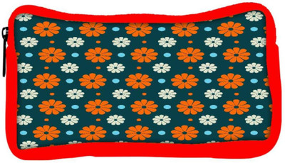 

Snoogg Eco Friendly Canvas Abstract Floral Blue Pattern Designer Student Pen Pencil Case Coin Purse Pouch Cosmetic Makeup Bag (RED) Pouch(Multicolor)